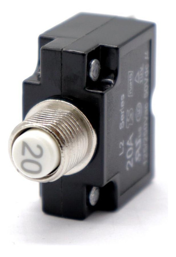 Disyuntor 20amp Botón Pulsador Reiniciable Montaje En