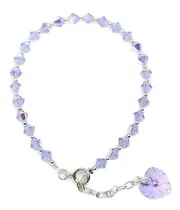 Comprar Pulsera De Cristal Pulsera Dije Corazón - Pulsera Plata 925