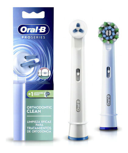 Cabezal de Repuesto Orthodontic Clean Oral-B, 2 Unidades