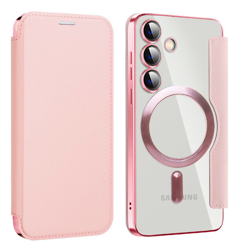 Flip Cover Samsung Galaxy S24 Plus Con Magsafe Color Rosa