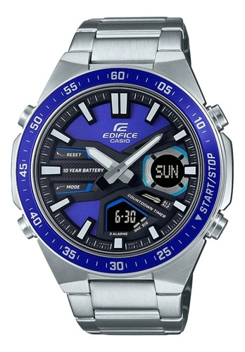 Reloj Casio Edifice Efv-c110d Hombre Acero Análogodigital Cl