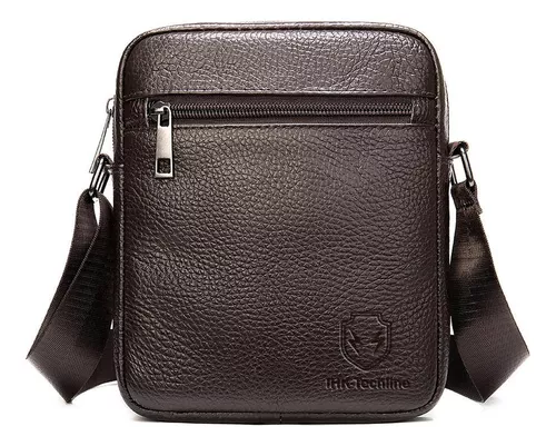 Bolso De Hombro De Cuero Para Hombre Bandolera Grande Con Cartera De Lujo  Casual