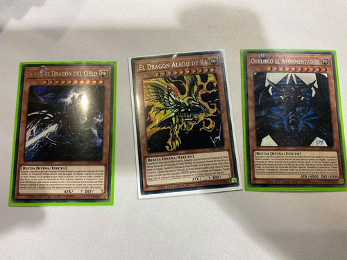 Dioses Egipcios Firmados Ra, Slifer Y Obelisco Secret Yugioh