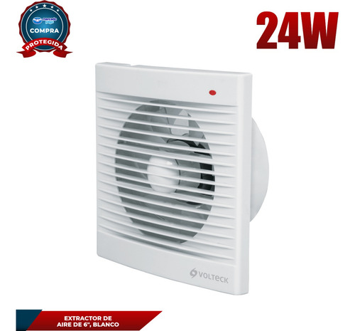 Extractor De Aire De 6 , Blanco, Volteck 48532