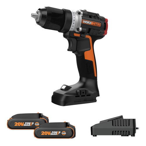 Worx Wx130l 20v Nitro Compact - Taladro Sin Escobillas De 1/