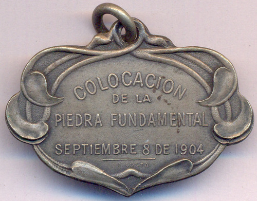 Medalla Santa Fé Esperanza Escuela Normal Educación 1904