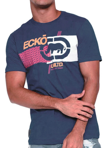 Camiseta Ecko Estampada Masculina U398a_az