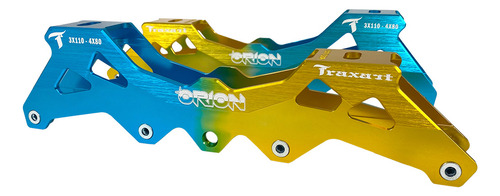 Base Traxart Híbrida Orion 3x110mm Ou 4x80mm - Azul/amarelo