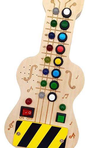 Guitarra De Madera, Tablero Musical Ocupado, Juguete Para