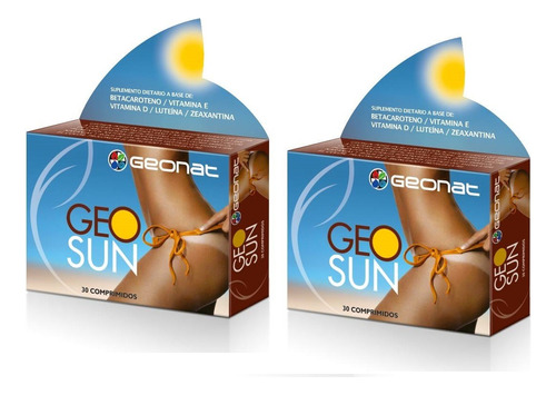 Autobronceante Pastillas Bronceador Protector Piel Geonat X2