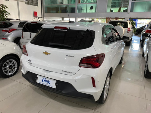 Onix 1.0 Turbo Premier 2020/2021 Branca Automático Completo
