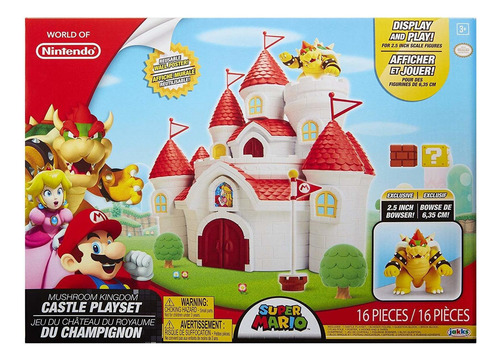 Nintendo Super Mario Mushroom Kingdom Castillo Playset Exclu