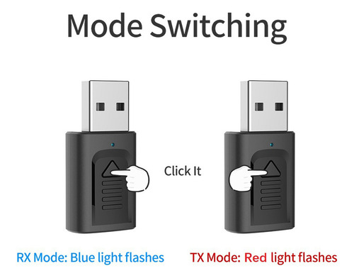 Transmisor Y Receptor Bluetooth 5,0 1 2 Dispositivos Y