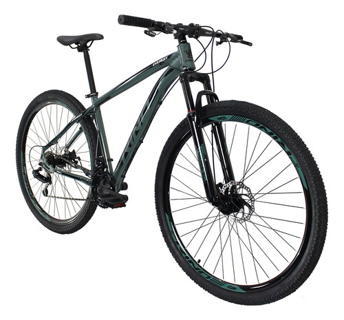 Bicicleta Aro 29 Rino Everest - Kit Shimano 2.0 - 21v Cor Verde Exército Tamanho Do Quadro 19