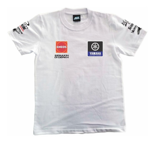 Remera Estampada Motogp Yamaha 2021 Viñales Quartararo