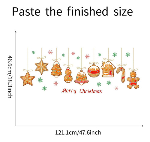 Calcomanías De Pared De Navidad Para El Dormitorio Colgando