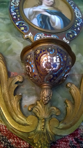 Bella Antigua Imagen Benditero Virgen D Murillo Napoleon Iii (Usado)