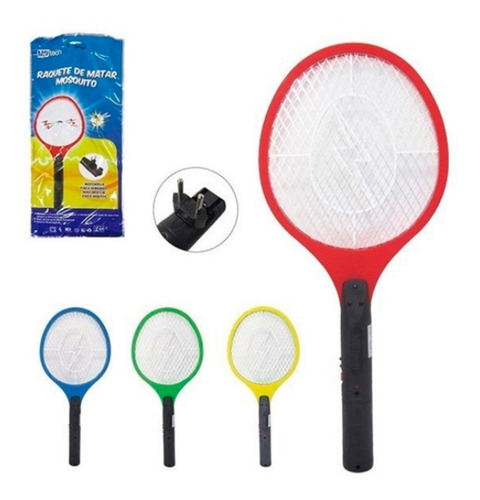 Imagem 2 de 3 de Raquete Elétrica Para Matar Mosquito Recarregável Mb Tech