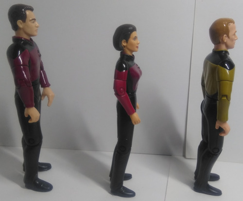 Star Trek Next Generation 10 Piezas Picard, Crusher, Worf, Q (Usado)