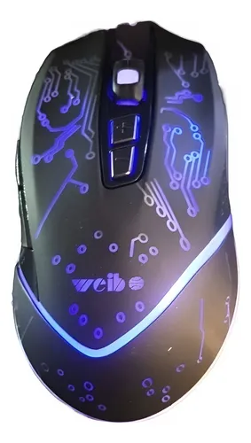 Mouse Gamer 7 Botones Optico Usb 2400 Dpi Retroiluminado