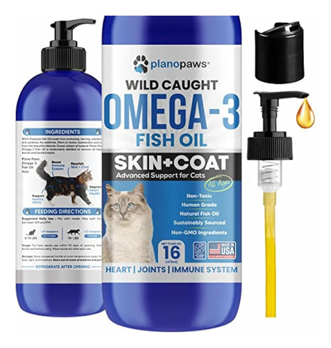 Aceite De Pescado Omega 3 Para Gatos - Mejor Que El Aceite D