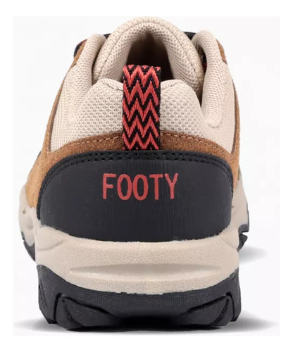 Zapatilla Trekking Adventure Marron Footy Resistente Outdoor