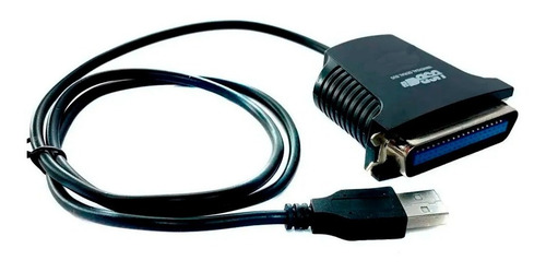 Cabo Usb Para Impressora Paralela Zebra Epson Argox Diebold Cor Preto