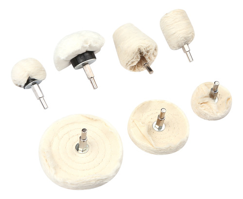 Roda De Polimento: Aço, Vidro, Cobre, Alumínio, 7 Peças, Kit