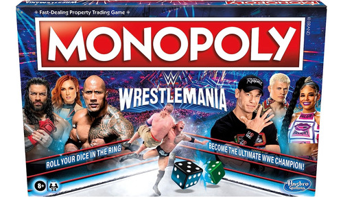 Monopoly Edición Wrestlemania Wwe Juego Mesa Regalo Perfecto
