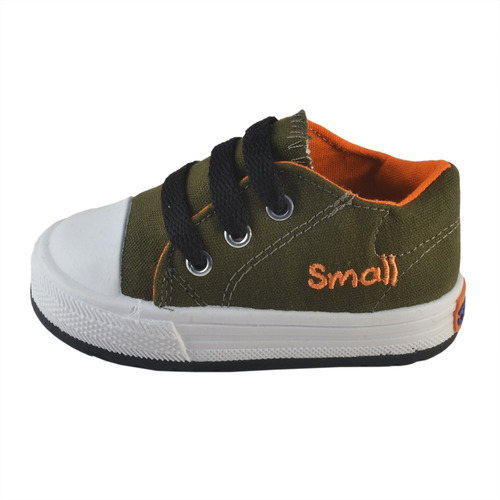 Zapatilla Bebe Lona Militar Small Shoes Envío Gratis