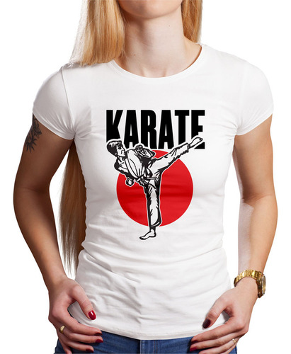 Polo Dama Flag Karate (d0138 Boleto.store)