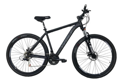 Mountain bike Wolfbike MTB Wolf  2023 R29 M 21v frenos de disco mecánico color negro/gris  