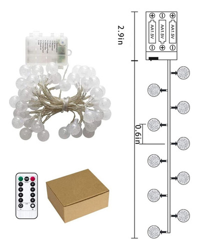 Cadena De Luces Led Para Botellas, Batería, 2 M, Para Fiesta