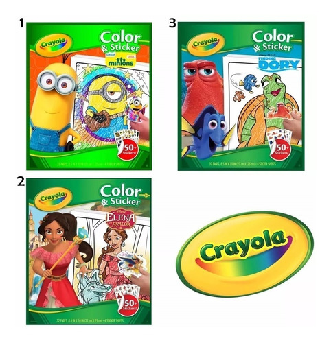 Livro Para Colorir Personagens 32 Paginas Crayola - Novo