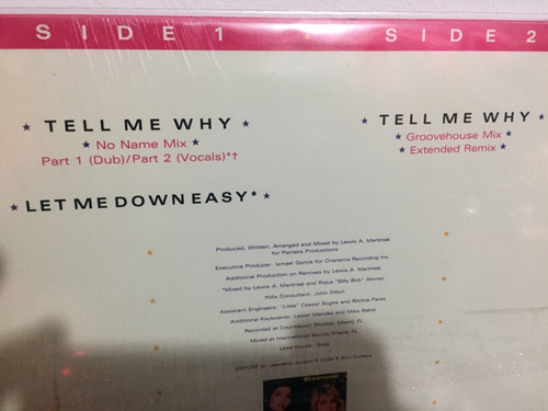 Exposé - Tell Me Why - Vinyl 12¨ Maxi Single (Usado)