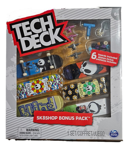 Tech Deck Sk8shop Bonus Pack Variedad Nuevas 6 Patinetas  