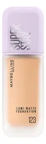 Comprar Base de Maquillaje Líquida Maybelline Super Stay Base Lumi Matte Lumi Matte tono 123 - 40mL 91g