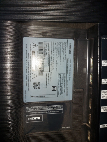 Imagen 2 de 5 de Televisor Samsung Pantalla Curvo Led 50 Malogrado Repuesto