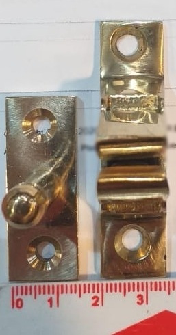 Imagen 4 de 10 de Reten De Puerta A Piso Bronce Platil- Reten Para Puerta