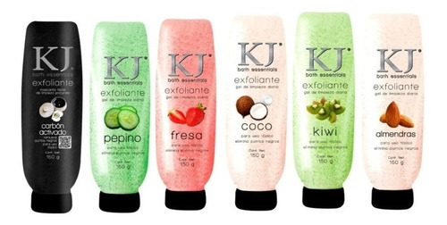 12 Gel Exfoliante Facial Y Corporal De Kj Bath Essentials