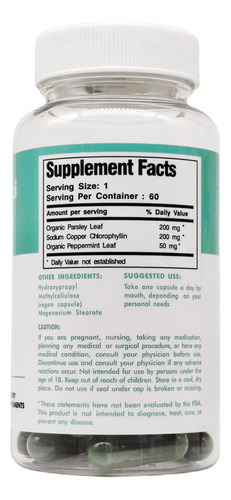 Suplemento Desoborante Corporal Body Magic Menta Desintoxica Sin Sabor