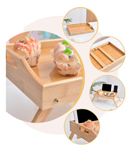 Mesa Con Bandeja De Cama Para Comer Mesa De Cama Para Comput