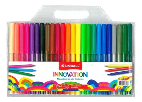 Marcadores De Colores Innovation Simball Pack X 24