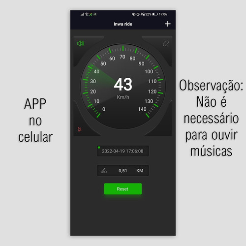 Imagem 10 de 10 de Caixa De Som Bluetooth Para Bike Com Relógio E Velocímetro