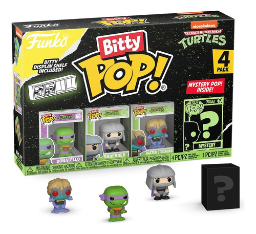 Funko Bitty Pop!: Las Tortugas Ninjas - Donatello, Shredder