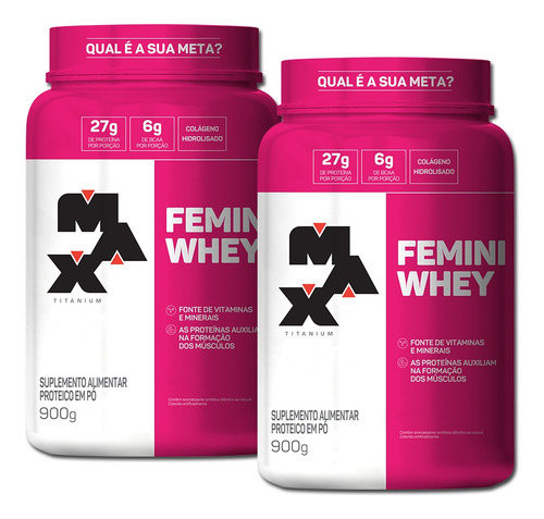 2x - Proteína Concentrada / Whey Protein + Colágeno / Max