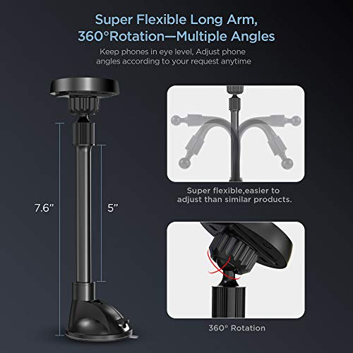 Parabrisas Ipow Long Arm Universal Con Forma De Cuna Magnéti