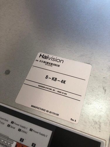 Dell Poweredge R630 Xeon 2 E5-2690 Haivision Media Gateway