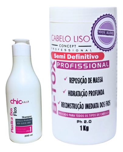 Shampoo 300ml E B-tox 3 Em 1 Semi Matizado