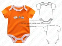Comprar Moldes Patrones Body Manga Corta Bebes Talles 1\u002F3\u002F4\u002F6\u002F9\u002F12m